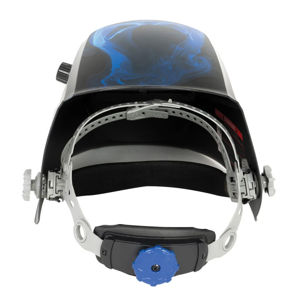 MICHIGAN Pro True View Variable Shade Auto Darkening Blue Skull Welding Helmet - Blue MICADH850 4 MICHIGAN Pro True View Variable Shade Auto Darkening Blue Skull Welding Helmet - Blue MICADH850 - Image 4