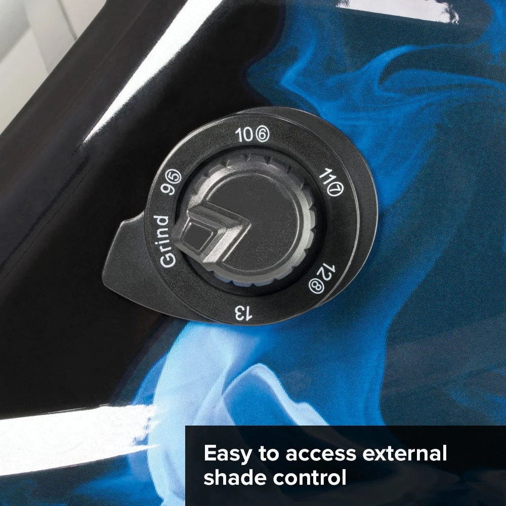 MICHIGAN Pro True View Variable Shade Auto Darkening Blue Skull Welding Helmet - Blue MICADH850 7 MICHIGAN Pro True View Variable Shade Auto Darkening Blue Skull Welding Helmet - Blue MICADH850 - Image 7