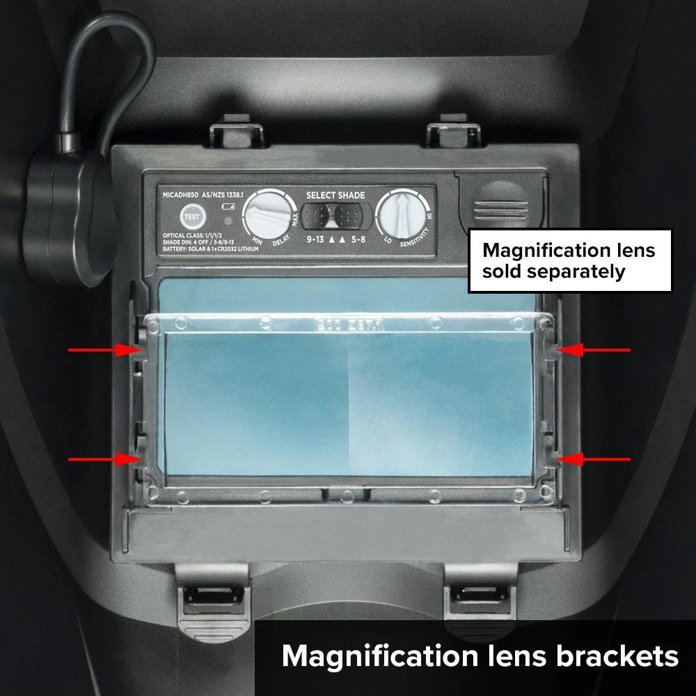 MICHIGAN Pro True View Variable Shade Auto Darkening Blue Skull Welding Helmet - Blue MICADH850 8 MICHIGAN Pro True View Variable Shade Auto Darkening Blue Skull Welding Helmet - Blue MICADH850 - Image 8