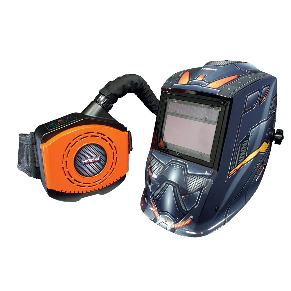 MICHIGAN PAPR Auto Darkening Welding Helmet MPAPR200 1 MICHIGAN PAPR Auto Darkening Welding Helmet MPAPR200