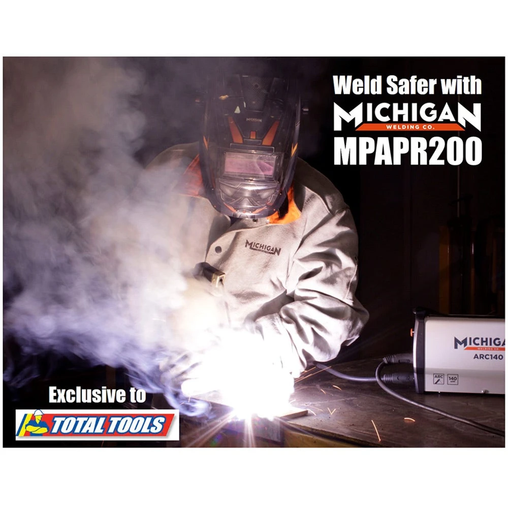MICHIGAN PAPR Auto Darkening Welding Helmet MPAPR200 4 MICHIGAN PAPR Auto Darkening Welding Helmet MPAPR200 - Image 4