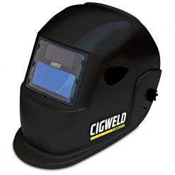 CIGWELD WeldSkill Auto Darkening Welding Helmet Fixed Shade Black 454304