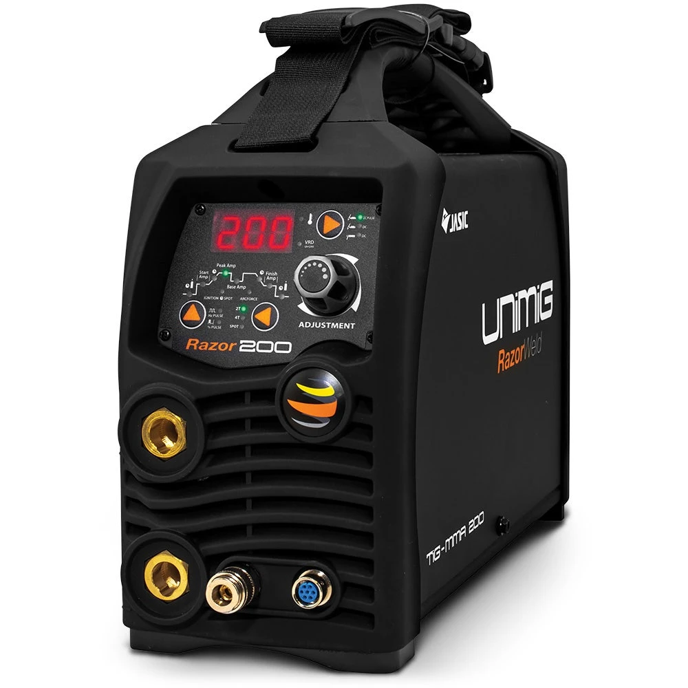 UNIMIG Razorweld 200A Arc/Tig DC Inverter Welder W. Leads Torch Bag KUMJRRW200DC 2 UNIMIG Razorweld 200A Arc/Tig DC Inverter Welder W. Leads Torch Bag KUMJRRW200DC - Image 2