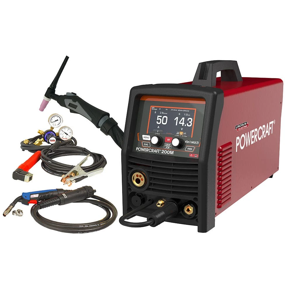 LINCOLN Powercraft 200m Multi-Process 4-in-1 Welder K69074-1 1 LINCOLN Powercraft 200m Multi-Process 4-in-1 Welder K69074-1