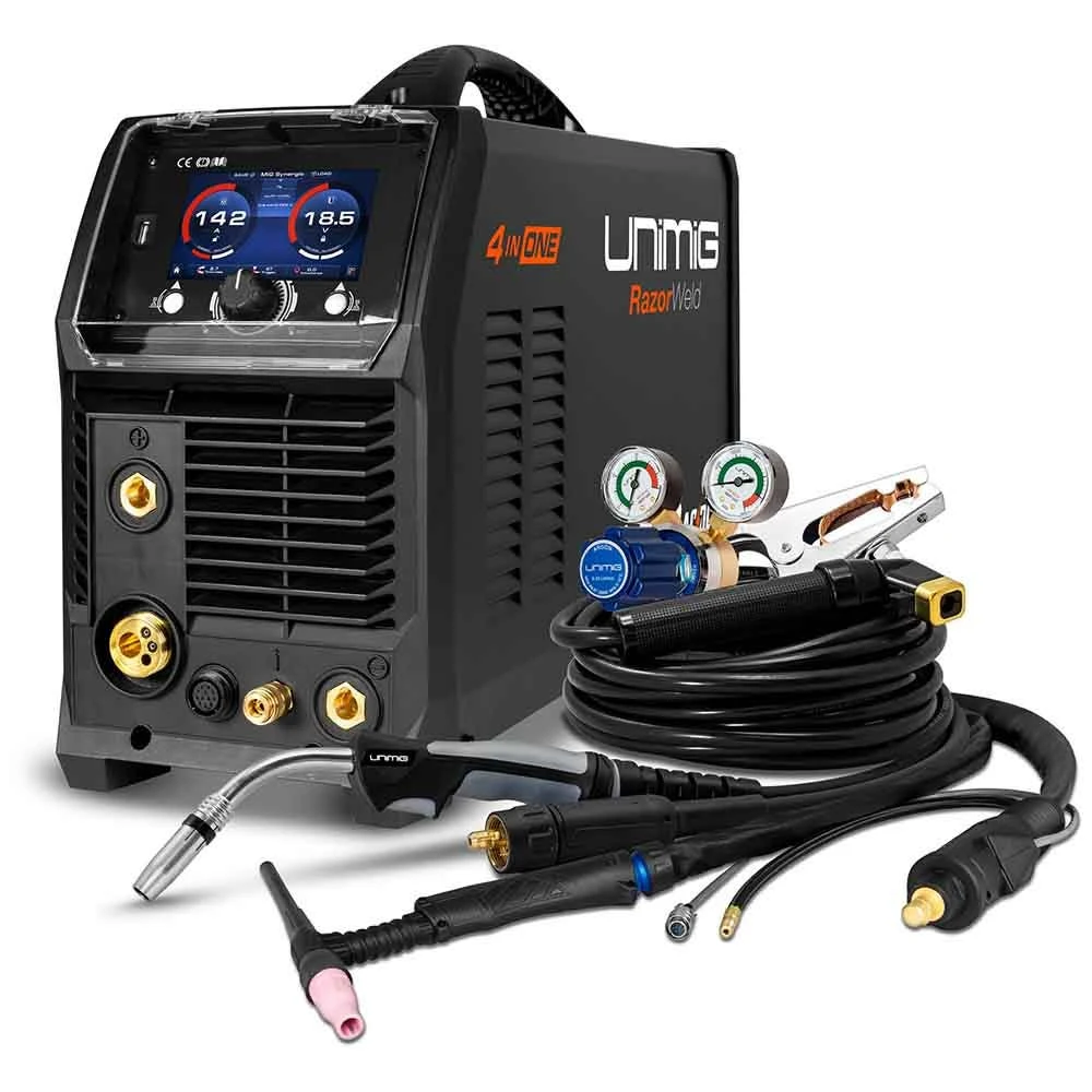 UNIMIG Razor Multi 230A AC/DC MIG/TIG/Stick Welder U11004K 1 UNIMIG Razor Multi 230A AC/DC MIG/TIG/Stick Welder U11004K