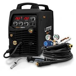 UNIMIG Razorweld 250A Arc/Tig Inverter Welder W. Lead Set, Torch And Regulator KUMJRRW250MIG